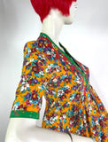 1970s vintage Ann Reeves & Co. Deco inspired midi dress / Biba / 40s / forties