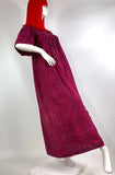 1960s vintage indian cotton Kaftan dress / Hippie / Festival / Woodstock / block print