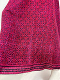 1960s vintage indian cotton Kaftan dress / Hippie / Festival / Woodstock / block print