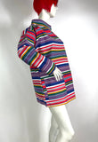 1970s vintage cotton drill denim artist tunic smock / Mod / Hippie / fishermans smock / 50s