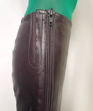 1960s 70s vintage brown LEATHER PLATFORM BOOTS / Made in England / Glam Rock