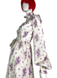 1970s vintage QUAD floral hippie prairie maxi dress / ruffles / Laura Ashley