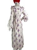 1970s vintage QUAD floral hippie prairie maxi dress / ruffles / Laura Ashley