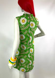 Reserved>>>> Louis Caring vintage 1960s Mod flower print dress / Carnaby / Go Go / summer dress