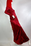 'Forbidden Fruit' 1960s Vintage hippie crush velvet maxi dress / Lux hippie / RARE