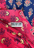 1960s vintage indian cotton tunic smock top / shirt / hippie / 70s / boho / block print
