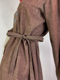 Kate Beaver 70s vintage cotton prairie smock midi dress / boho / Arts & crafts / 60s