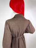 Kate Beaver 70s vintage cotton prairie smock midi dress / boho / Arts & crafts / 60s