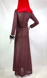1960s vintage lurex striped Disco maxi dress / 60s / Biba / Bus Stop / Lee Bender