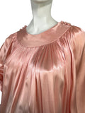 1970s Peter Robinson vintage satin tunic / smock top balloon sleeves / 30s / Biba / Bus Stop
