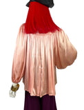 1970s Peter Robinson vintage satin tunic / smock top balloon sleeves / 30s / Biba / Bus Stop