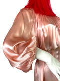 1970s Peter Robinson vintage satin tunic / smock top balloon sleeves / 30s / Biba / Bus Stop