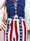 1970s vintage USA stars and stripes jeans / trousers / Mod / America / 60s Psych / Brian Jones