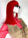 1960s vintage suede fringed dress / 70s Tina Turner / Festival / Grace Slick / Woodstock / Rare