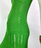 1960s vintage hand crocheted maxi dress / summer / festival / Hippie Boho 70s