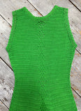 1960s vintage hand crocheted maxi dress / summer / festival / Hippie Boho 70s