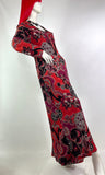 1970s vintage 'City Swingers' psychedelic maxi dress / 60s party / stage wear / Hippie