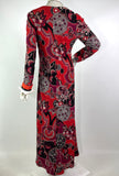 1970s vintage 'City Swingers' psychedelic maxi dress / 60s party / stage wear / Hippie