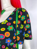 1960s vintage 'City Swingers' Mod mini dress / Twiggy / Dollybird / Go Go / Mary Quant 70s