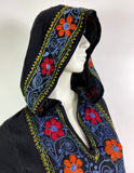 Souk 1960s vintage embroidered cotton maxi kaftan dress  Hippie / Festival / Made in Pakistan / 70s