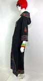 Souk 1960s vintage embroidered cotton maxi kaftan dress  Hippie / Festival / Made in Pakistan / 70s