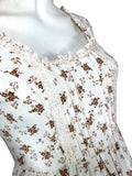 Laura Ashley Made in Wales cotton prairie maxi dress / Wedding / Regency / Downtown Abbey