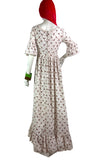 Laura Ashley Made in Wales cotton prairie maxi dress / Wedding / Regency / Downtown Abbey
