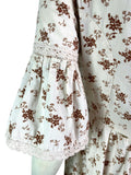 Laura Ashley Made in Wales cotton prairie maxi dress / Wedding / Regency / Downtown Abbey