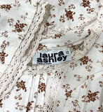 Laura Ashley Made in Wales cotton prairie maxi dress / Wedding / Regency / Downtown Abbey