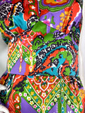 1970s vintage psychedelic maxi summer dress / 60s party / festival / Hippie