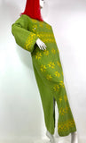 1960s vintage heavily embroidered woven cotton kaftan / Hippie / Festival / Woodstock 70s
