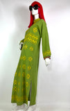 1960s vintage heavily embroidered woven cotton kaftan / Hippie / Festival / Woodstock 70s