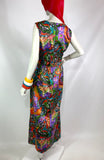 1970s vintage psychedelic maxi summer dress / 60s party / festival / Hippie
