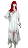 1970s vintage cotton cheese cloth embroidered maxi  dress 60s Hippie / summer Stevie Nicks