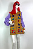 1970s vintage 60s velvet afghan hippie waistcoat / boho / Lux Hippie / embroidered / Hippy