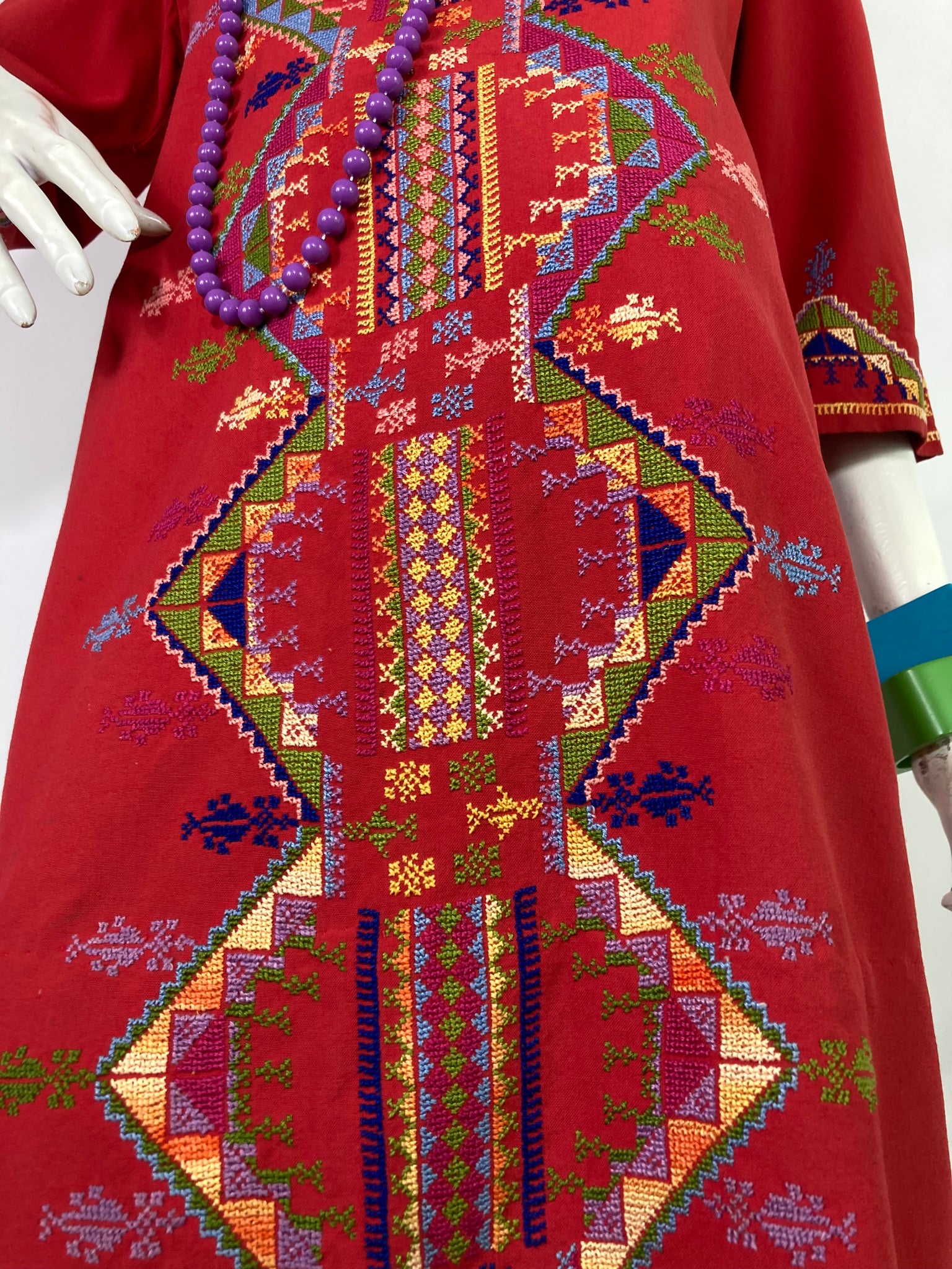 1960s 70s embroidered cotton Kaftan dress / Hippie / Festival / Woodst Top of the Shops Boutique 1960s 70s embroidered cotton Kaftan dress / Hippie / Festival / Woodst Top of the Shops Boutique
