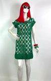 1960s vintage crochet Mod mini dress / Twiggy / summer / festival / Woodstock / Hippie