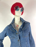 Landlubber 70s vintage denim jean shirt dress / 60s / Almost Famous / Americana Hippie
