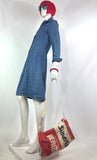 Landlubber 70s vintage denim jean shirt dress / 60s / Almost Famous / Americana Hippie