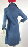 Landlubber 70s vintage denim jean shirt dress / 60s / Almost Famous / Americana Hippie