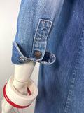 Landlubber 70s vintage denim jean shirt dress / 60s / Almost Famous / Americana Hippie
