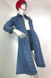 Landlubber 70s vintage denim jean shirt dress / 60s / Almost Famous / Americana Hippie