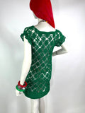1960s vintage crochet Mod mini dress / Twiggy / summer / festival / Woodstock / Hippie