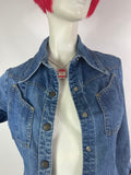 Landlubber 70s vintage denim jean shirt dress / 60s / Almost Famous / Americana Hippie