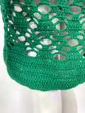 1960s vintage crochet Mod mini dress / Twiggy / summer / festival / Woodstock / Hippie