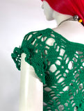 1960s vintage crochet Mod mini dress / Twiggy / summer / festival / Woodstock / Hippie