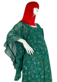 David Silverman 1970s vintage psychedelic angel sleeve maxi dress / Hippie trippy / 60s