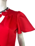 DIana Mackinnon 1970s vintage satin two piece set / co-ord / jacket & skirt / 60s Disco