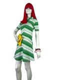 1960s vintage Mod mini dress / 70s / summer dress / candy stripe / Pop / Disco / Twiggy