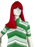 1960s vintage Mod mini dress / 70s / summer dress / candy stripe / Pop / Disco / Twiggy